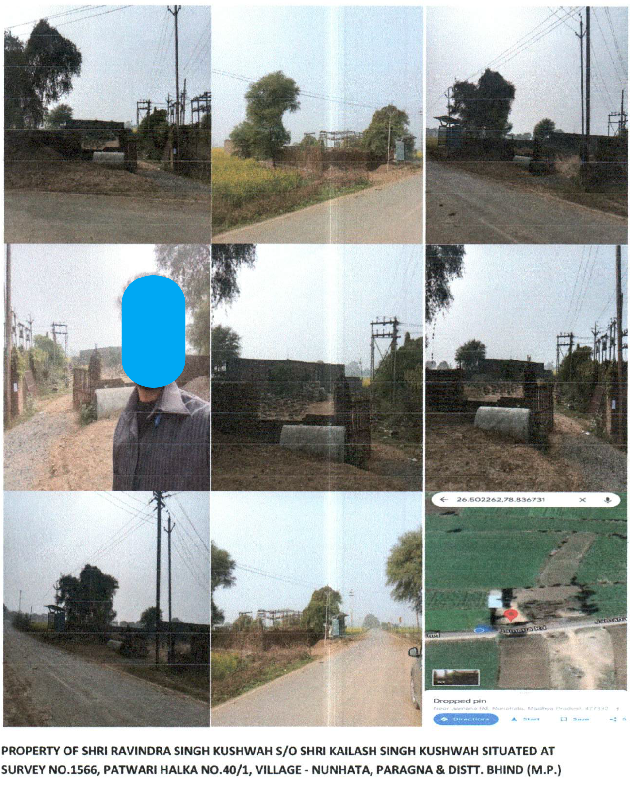 3000 square meter Plot for sale in Bhind — photo 1