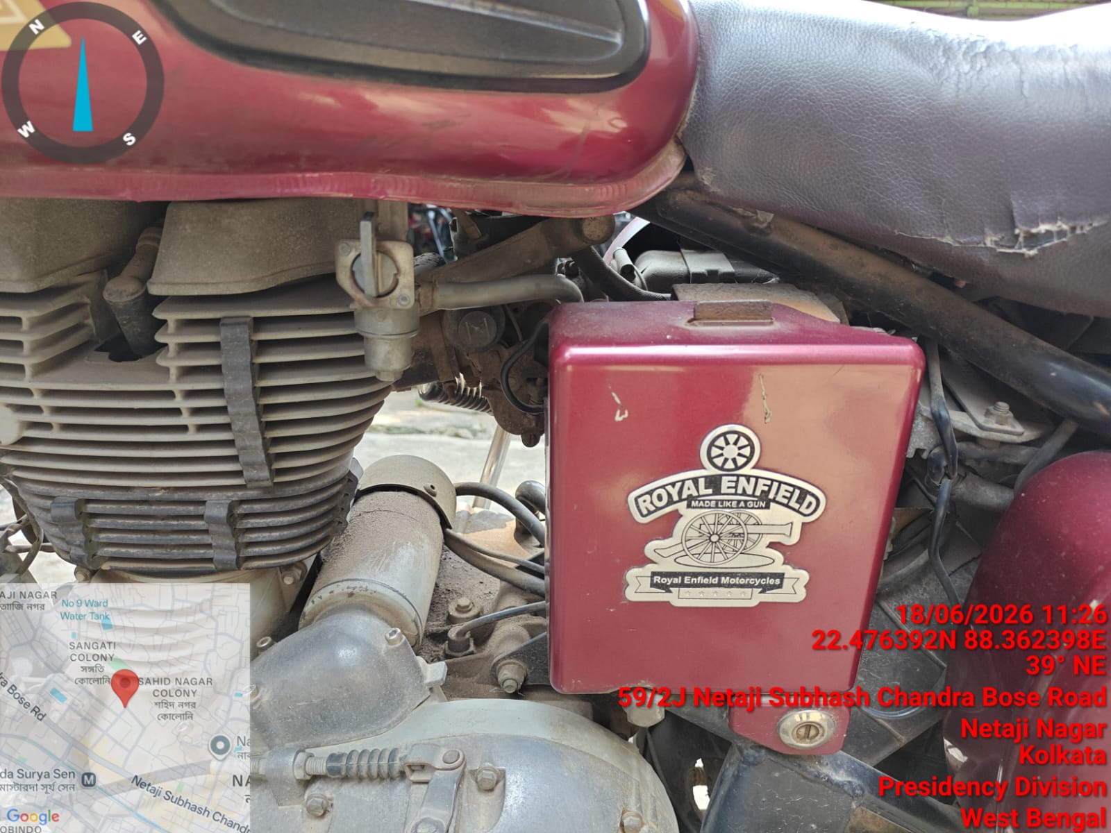 2015 Royal Enfield Classic 350 Dark Motorcycle 62146 km 11 years for sale in Shantikunj Bansdroni Kolkata — photo 4