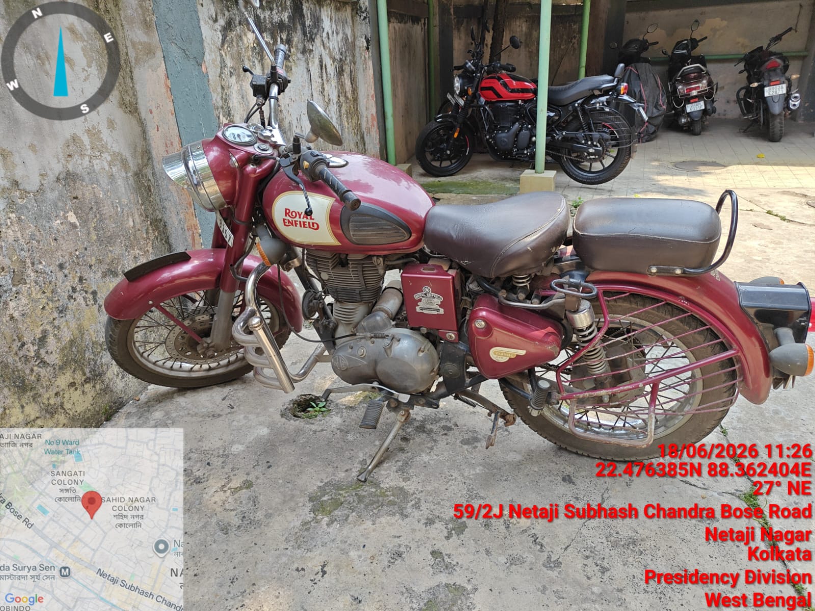 2015 Royal Enfield Classic 350 Dark Motorcycle 62146 km 11 years for sale in Shantikunj Bansdroni Kolkata — photo 5