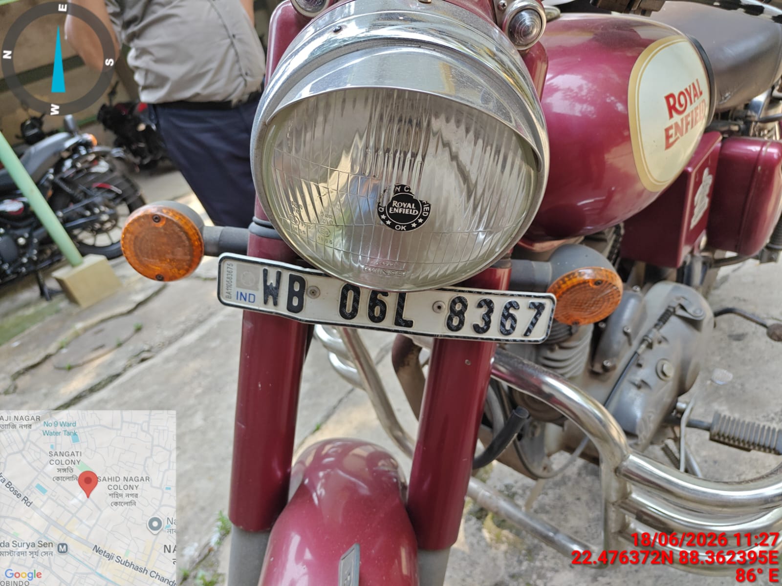 2015 Royal Enfield Classic 350 Dark Motorcycle 62146 km 11 years for sale in Shantikunj Bansdroni Kolkata — photo 1