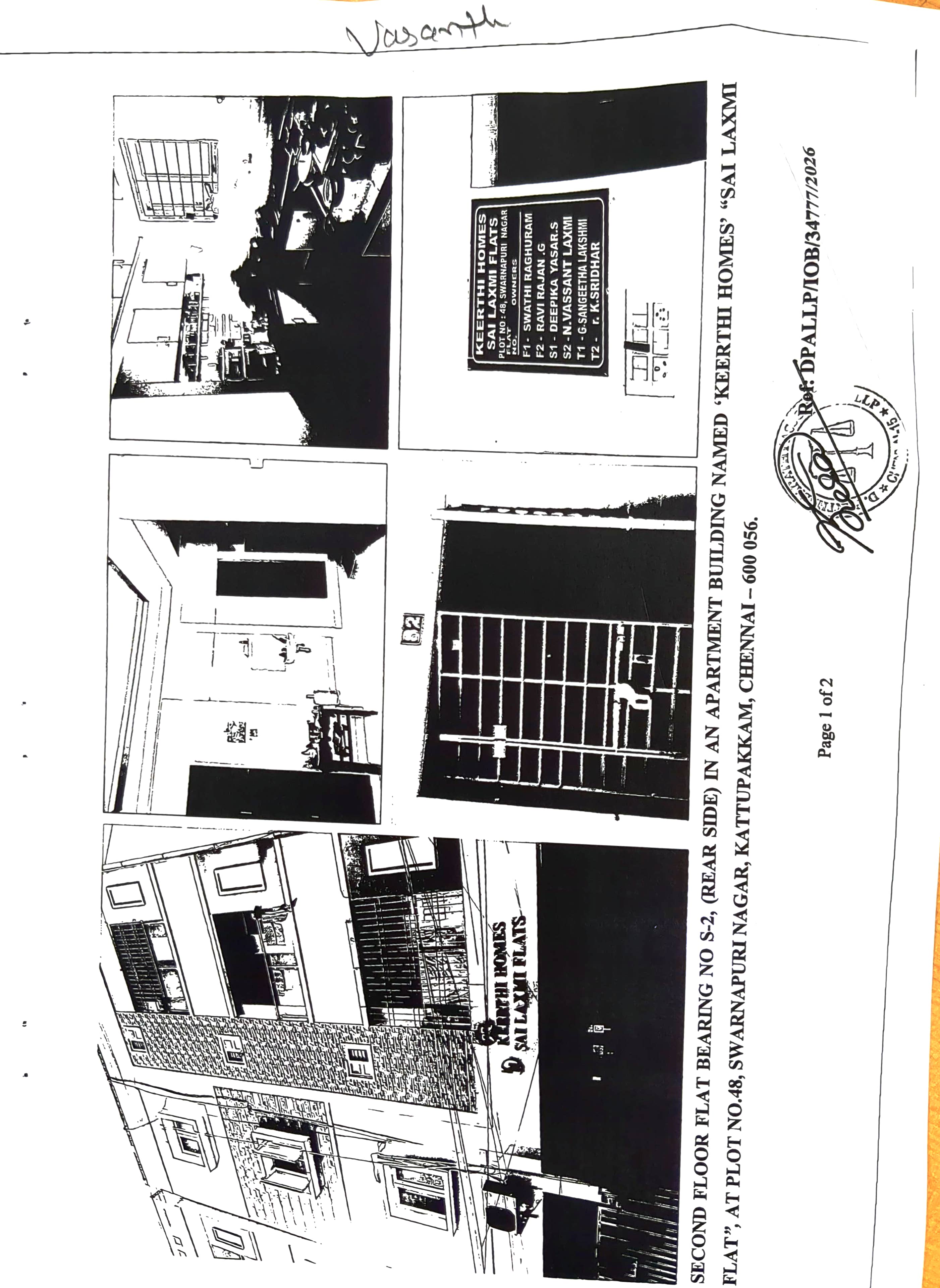 843 square feet Flat for sale in Chennai — photo 1