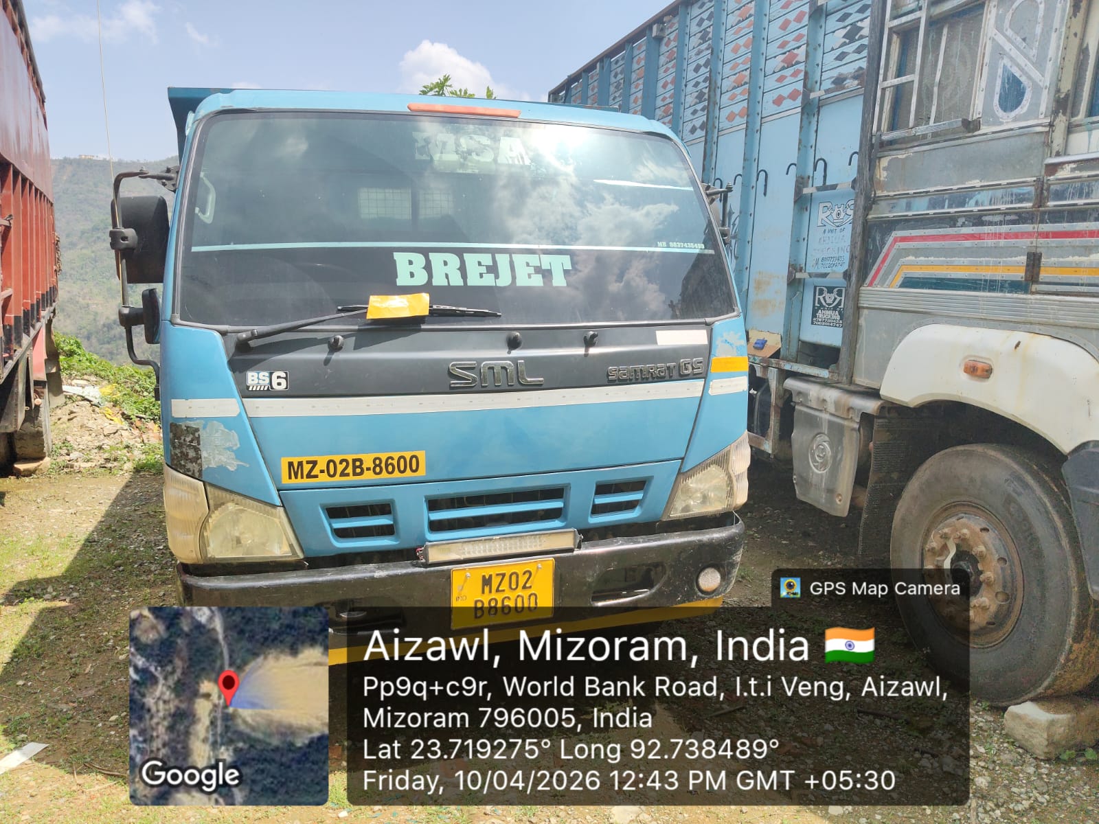 COMMERCIAL VEHICLE SML ISUZU SAMRAT GSXT2815DS TIPPER MZ-02B-8600 for sale in AIZAWL Aizawl — photo 1