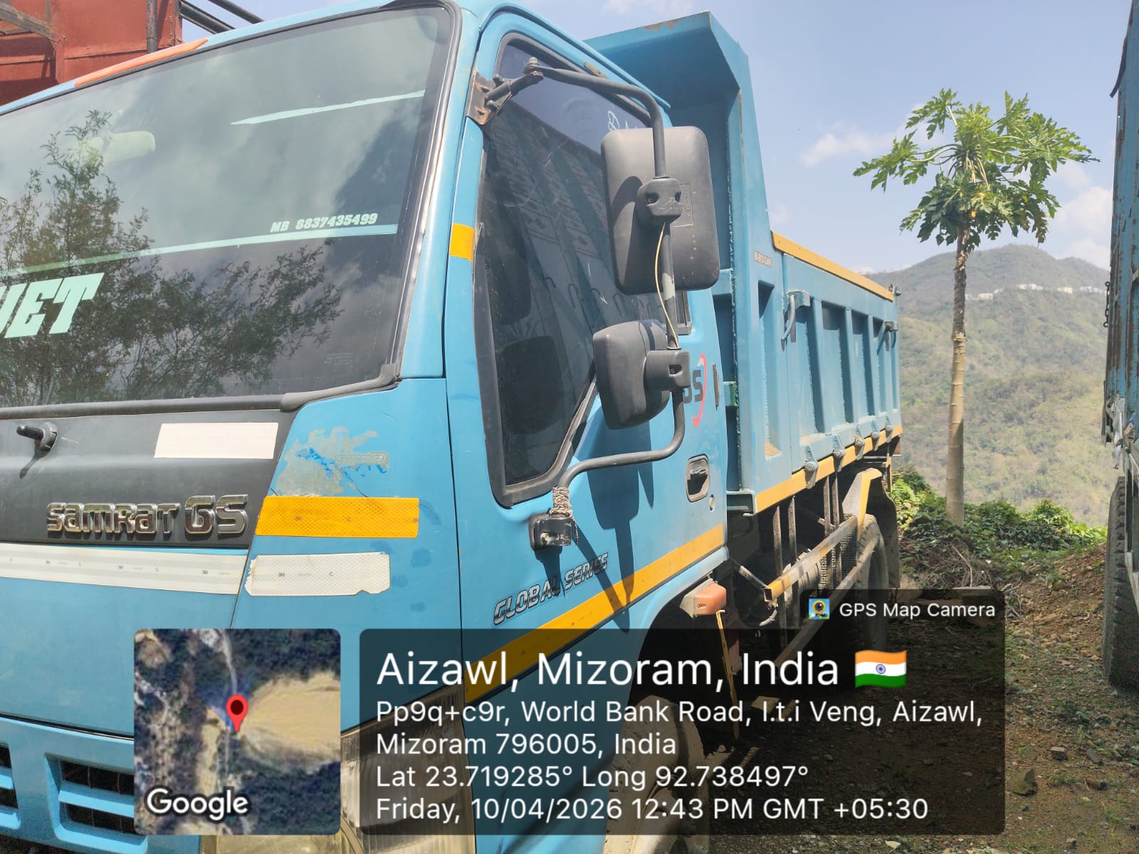 COMMERCIAL VEHICLE SML ISUZU SAMRAT GSXT2815DS TIPPER MZ-02B-8600 for sale in AIZAWL Aizawl — photo 3