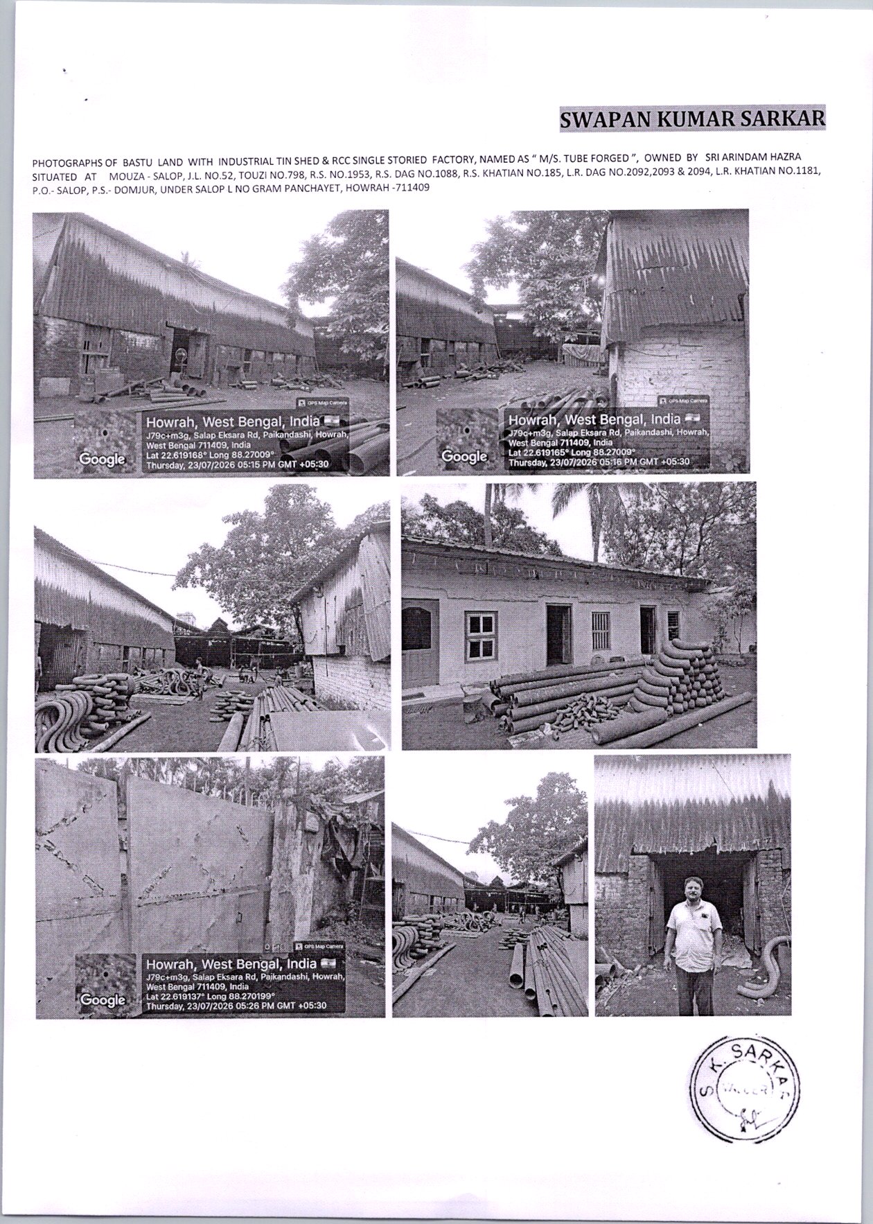 5220 square feet Industrial Plot with Factory Building for sale in Salap — photo 1