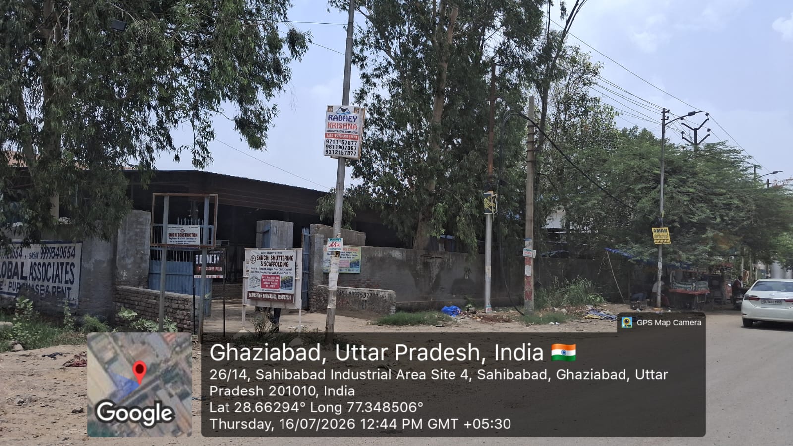 11882.7 square feet Industrial Plot with Factory Building for sale in Ghaziabad