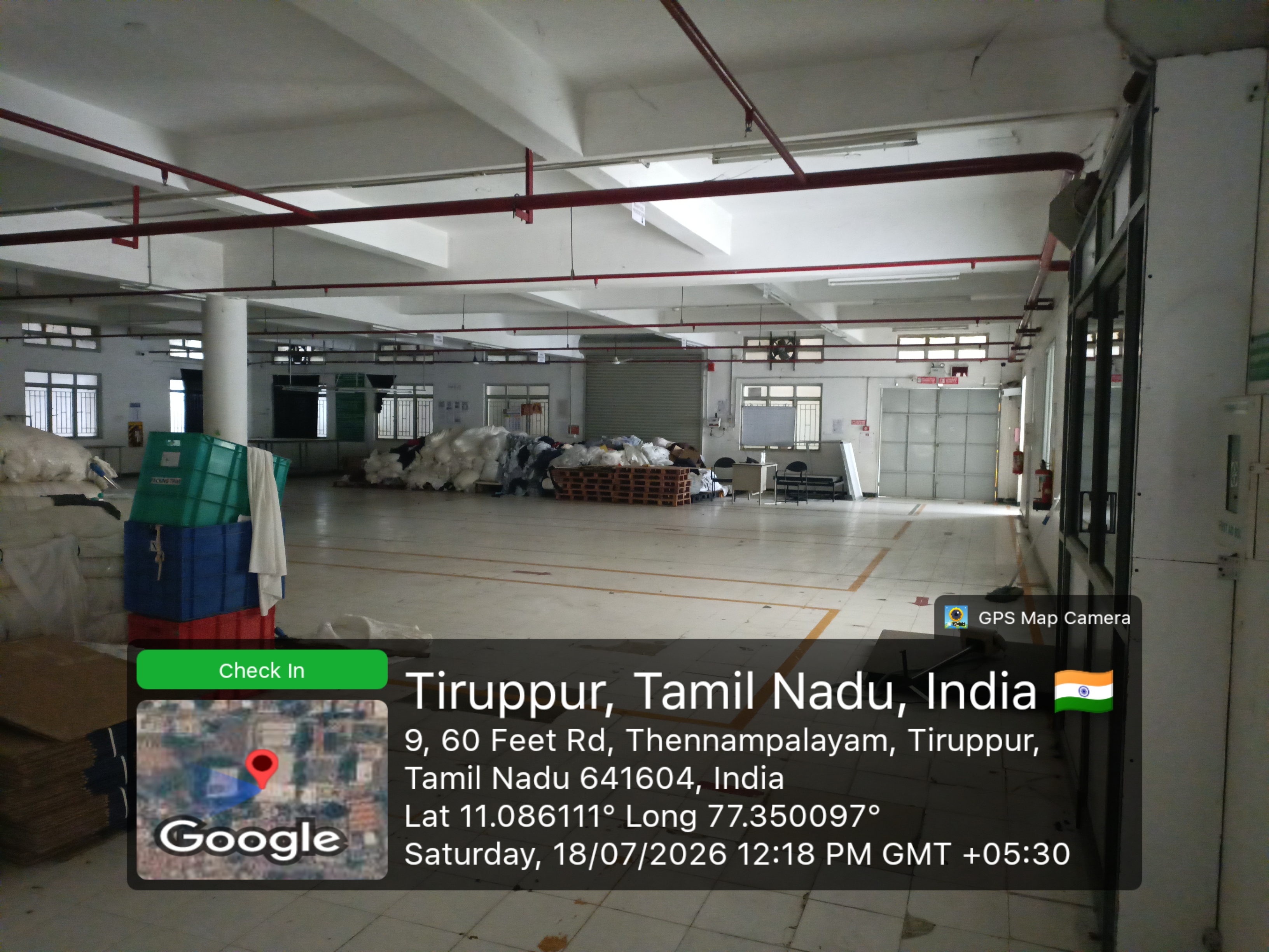 32520 square feet Industrial Plot with Factory Building for sale in Thennampalayam Area Tiruppur
