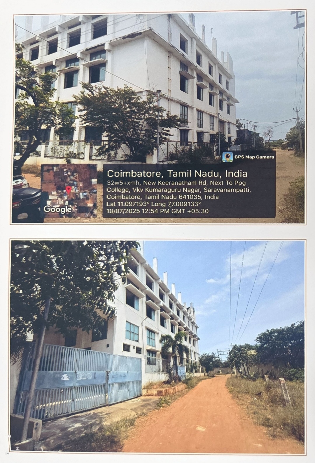 8720 square feet Industrial Plot with Factory Building for sale in saravanampatti Coimbatore — photo 1