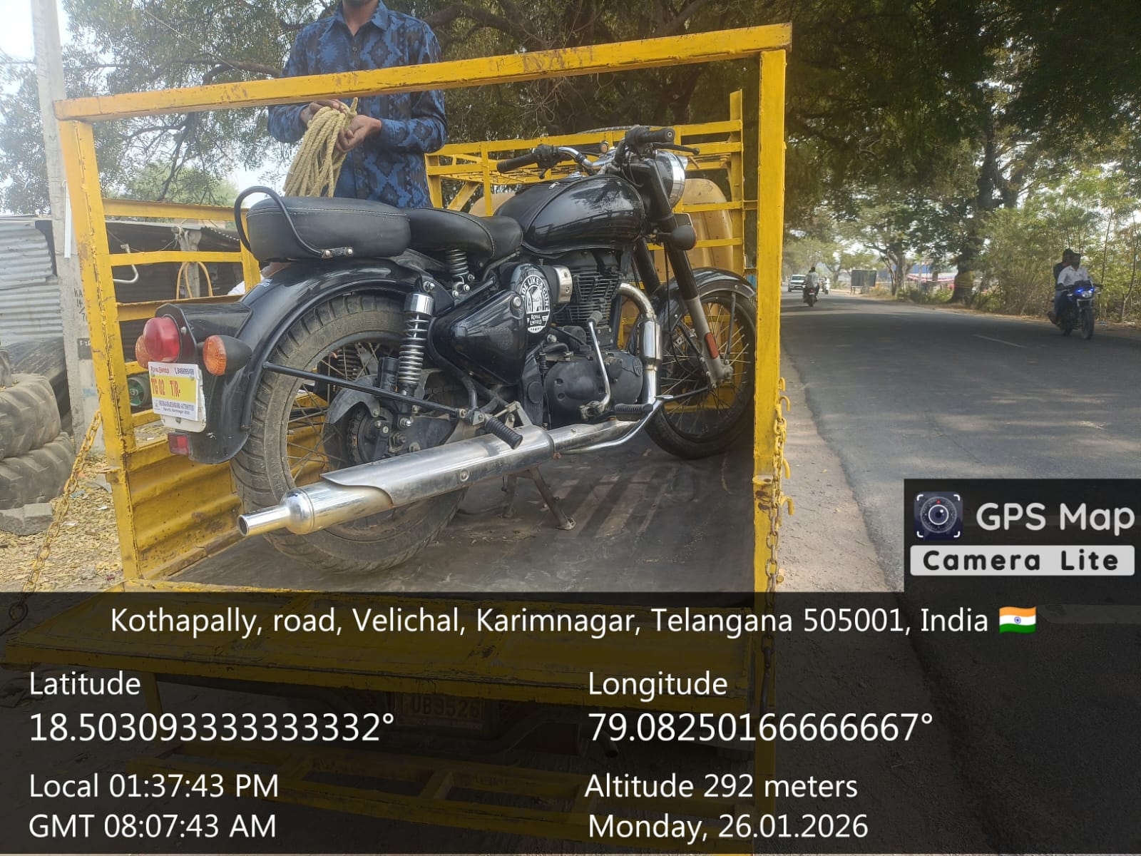 2020 Royal Enfield Classic 350 Halcyon Motorcycle 62762 km 6 years for sale in SHRI RAM AUTO MALL Karimnagar — photo 5