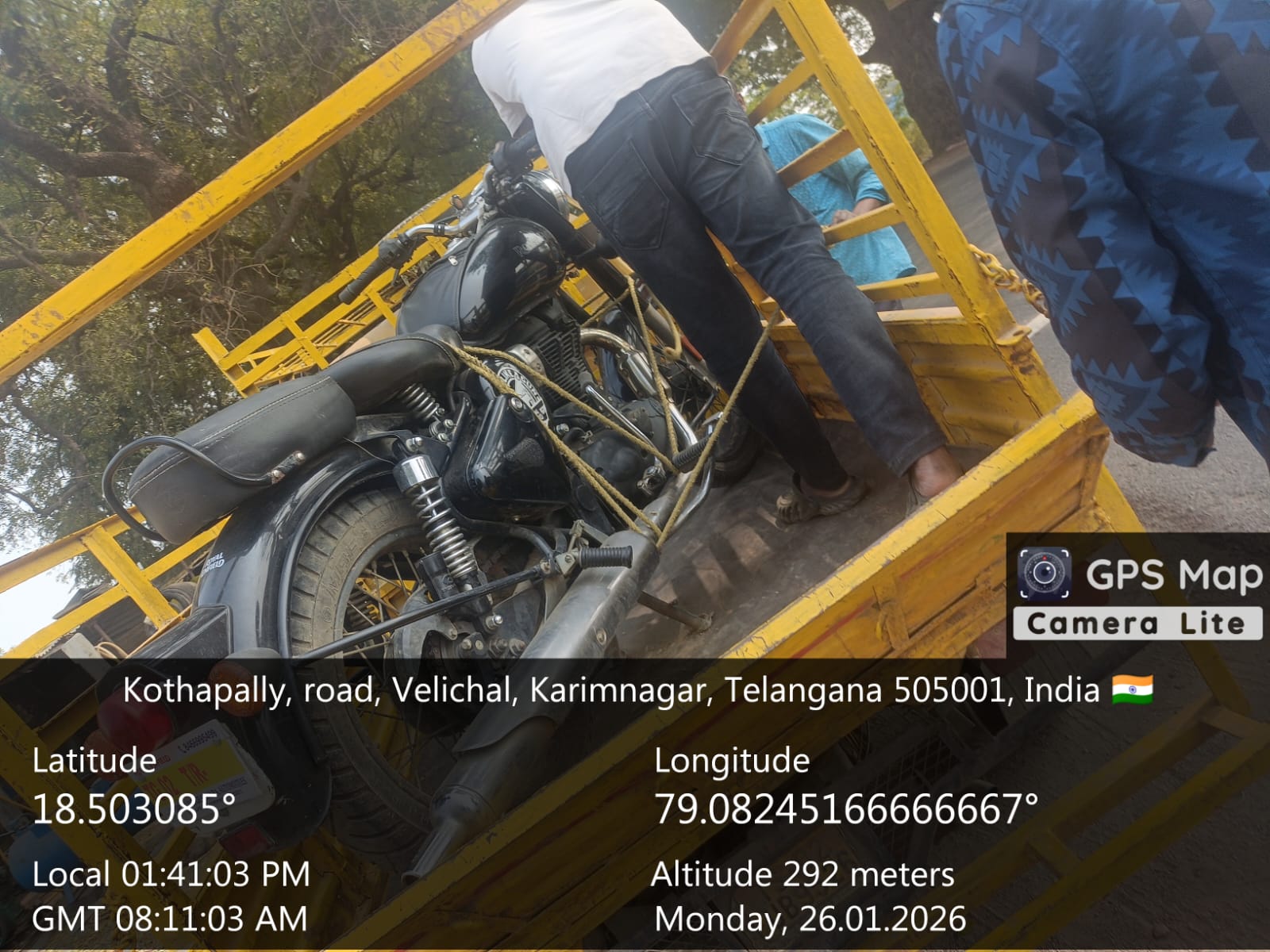 2020 Royal Enfield Classic 350 Halcyon Motorcycle 62762 km 6 years for sale in SHRI RAM AUTO MALL Karimnagar — photo 4