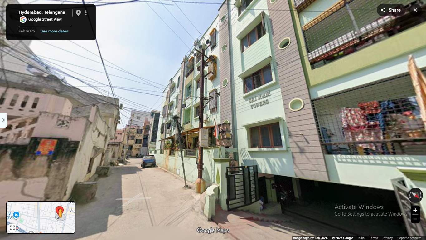 868 square feet Flat for sale in sai ram towers, moosarambagh Hyderabad — photo 1