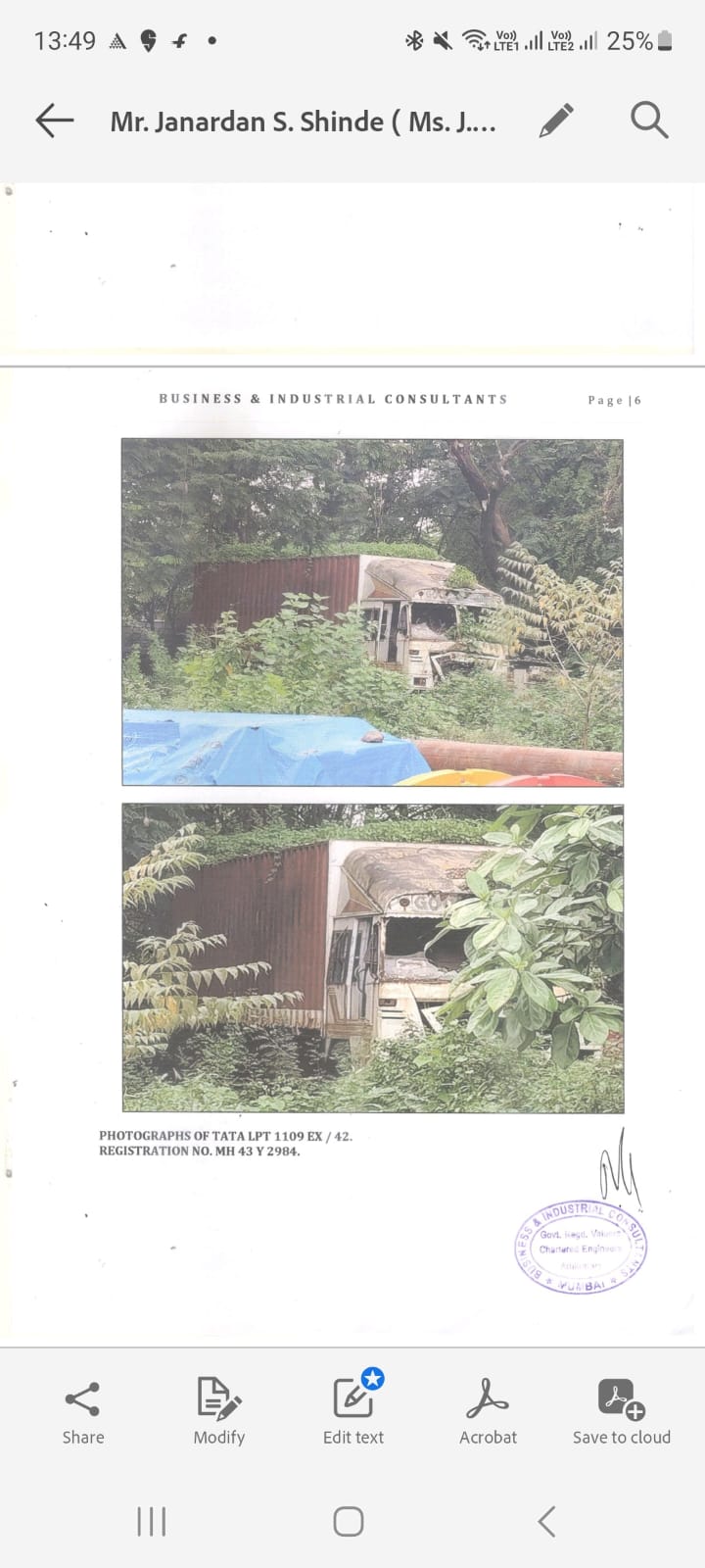 2013 Tata 1109g LPT HSD Truck 200000 km 12 years for sale in kalamboli parking yard Mumbai — photo 1