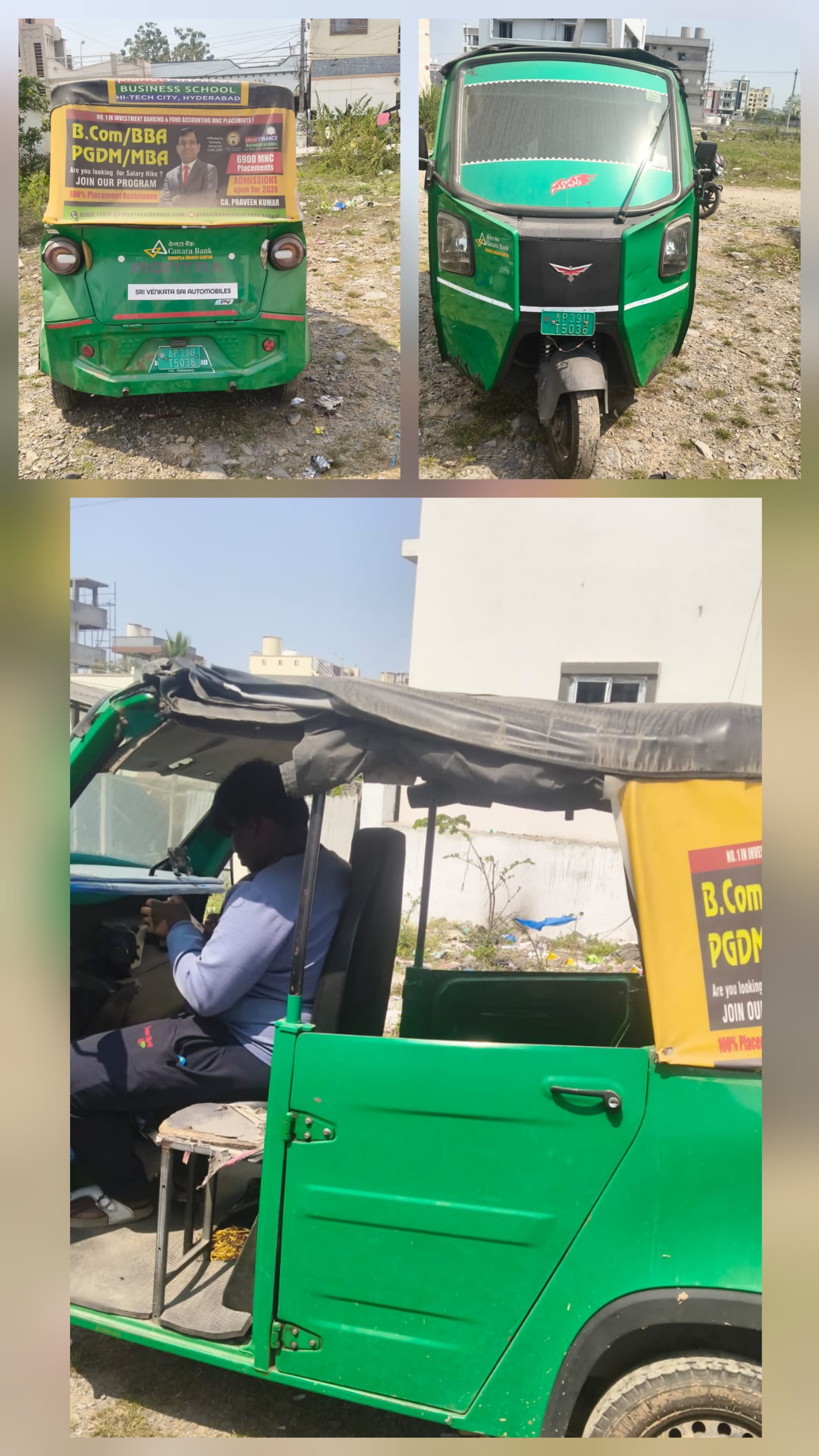 2024 Montra Electric Super Auto Electric Passenger Passenger 20000 km 1 year for sale in SHRIRAM AUTO MALL, ETUKUR ROAD, GUNTU Guntur — photo 3