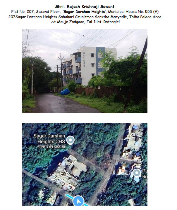 915 square feet Flat for sale in ZADGAON TAL DIST RATNAGIRI Ratnagiri