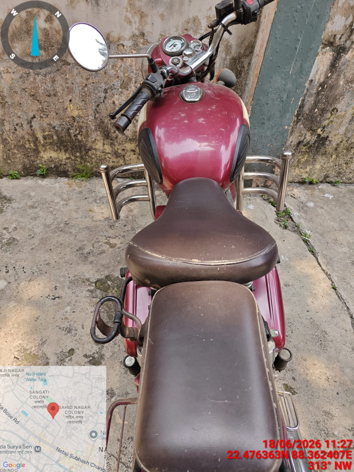 2015 Royal Enfield Classic 350 Dark Motorcycle 62146 km 11 years for sale in Shantikunj Bansdroni Kolkata — photo 2