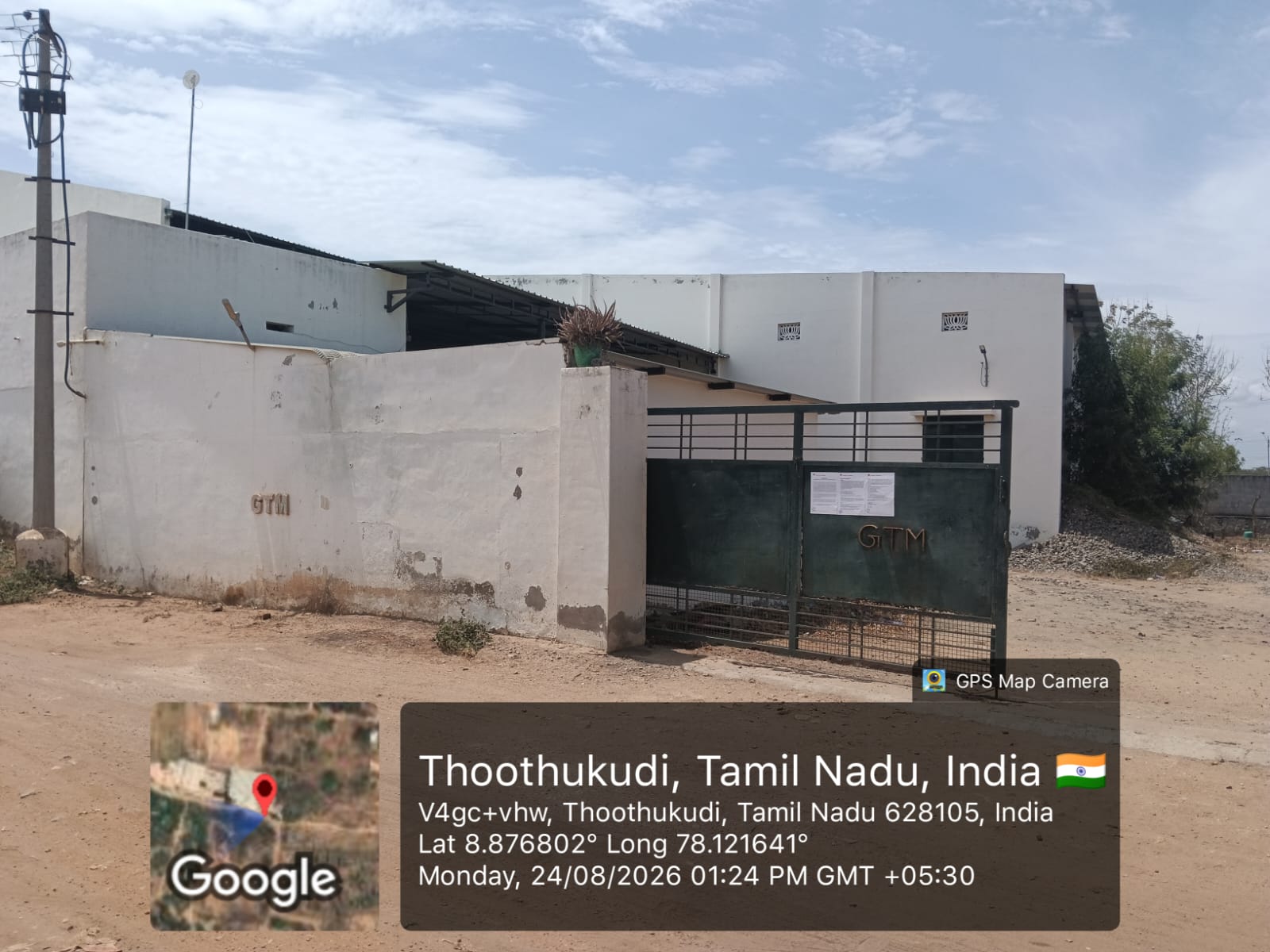 23957.77 square feet Industrial Plot with Factory Building for sale in Thoothukudi Thoothukudi