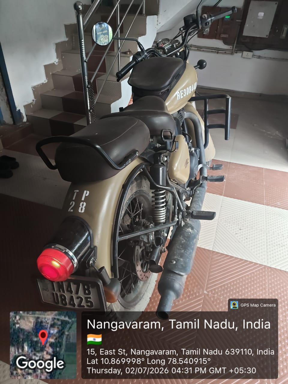 2022 Royal Enfield Classic 350 Signals Motorcycle 62000 km 4 years for sale in Nangavaram branch Nangavaram — photo 2