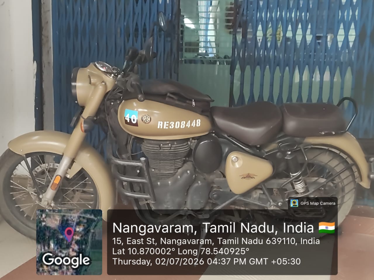 2022 Royal Enfield Classic 350 Signals Motorcycle 62000 km 4 years for sale in Nangavaram branch Nangavaram — photo 3