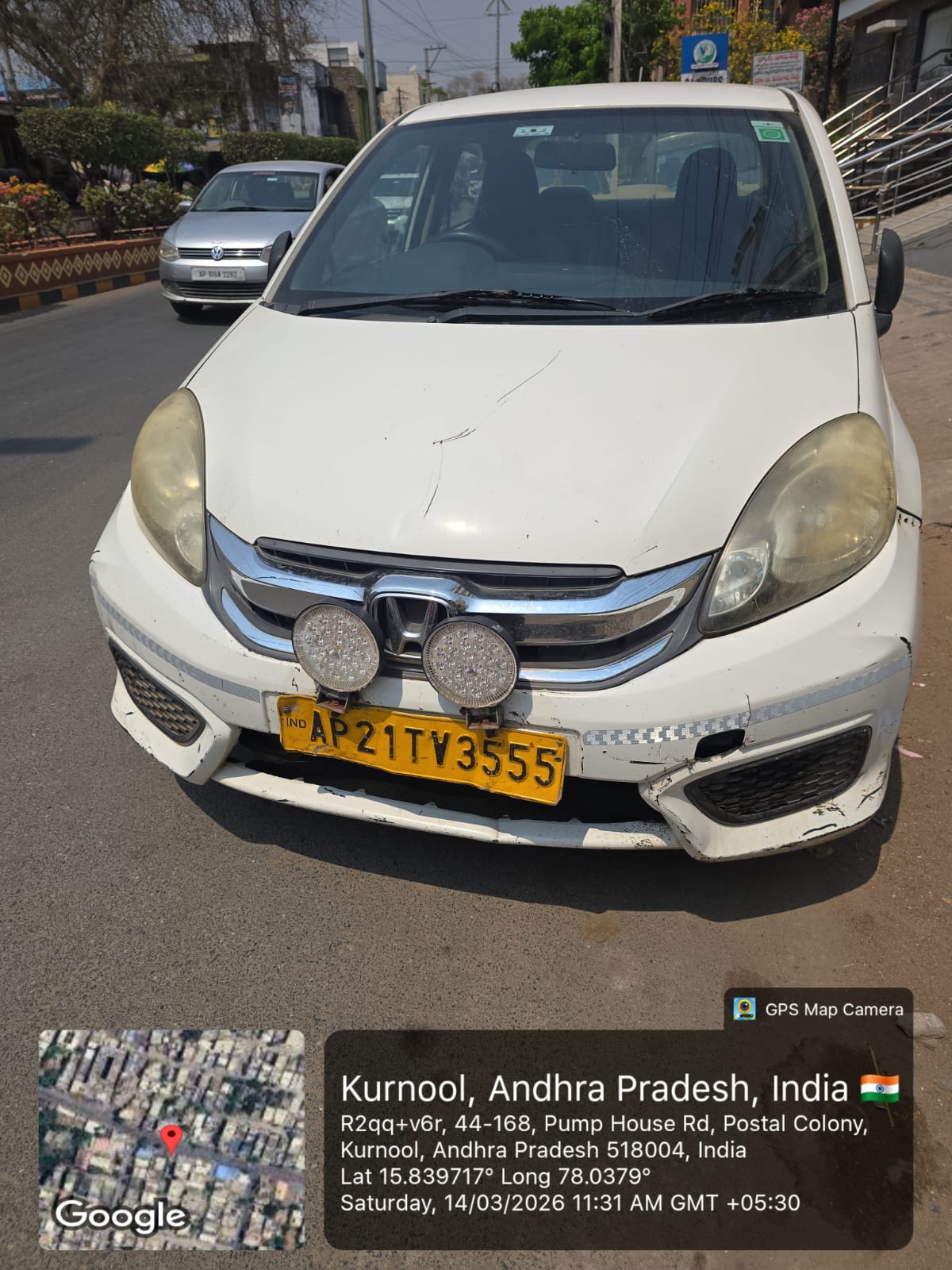 2017 Honda Amaze 1.5 E MT Diesel Compact sedan 280000 km 8 years for sale in RAMAKRISHNA AUTO PARKING YARD Kurnool — photo 3