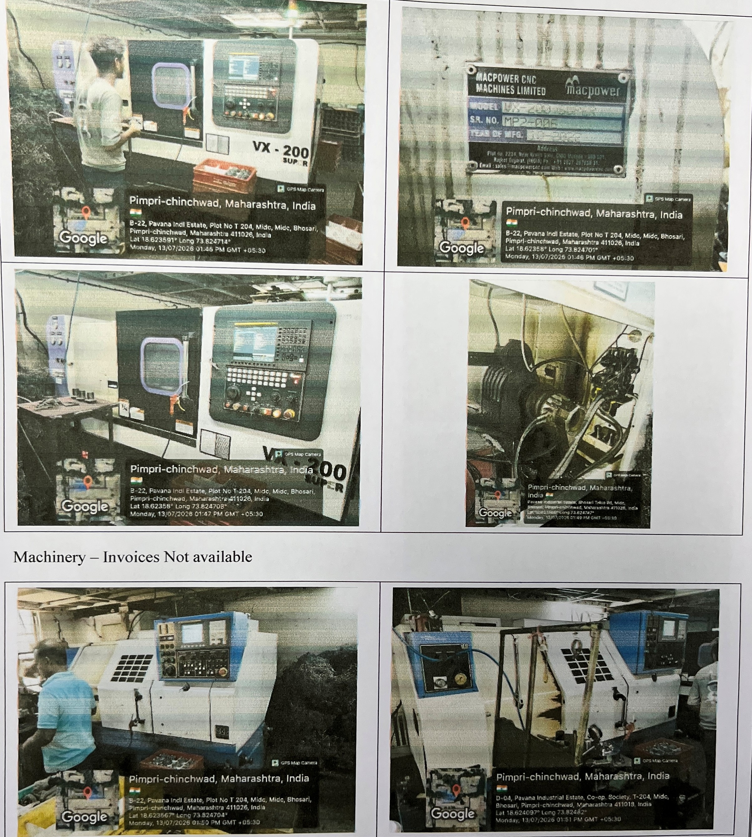 200 square mile CNC LATHE MACHINE MACPOWER VX-200 FANUC 01 TF PLUS for sale in PUNE Pimpri Chinchwad — photo 1