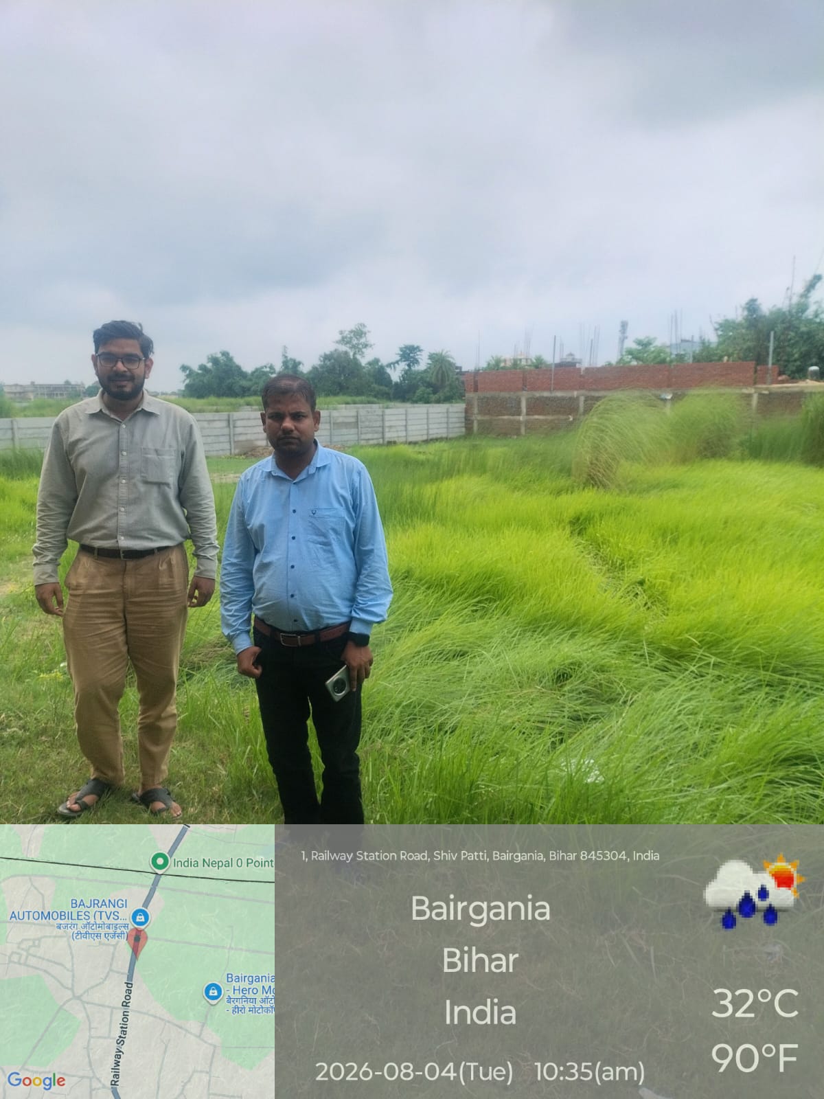 1391 square feet Plot for sale in Bairgania — photo 1