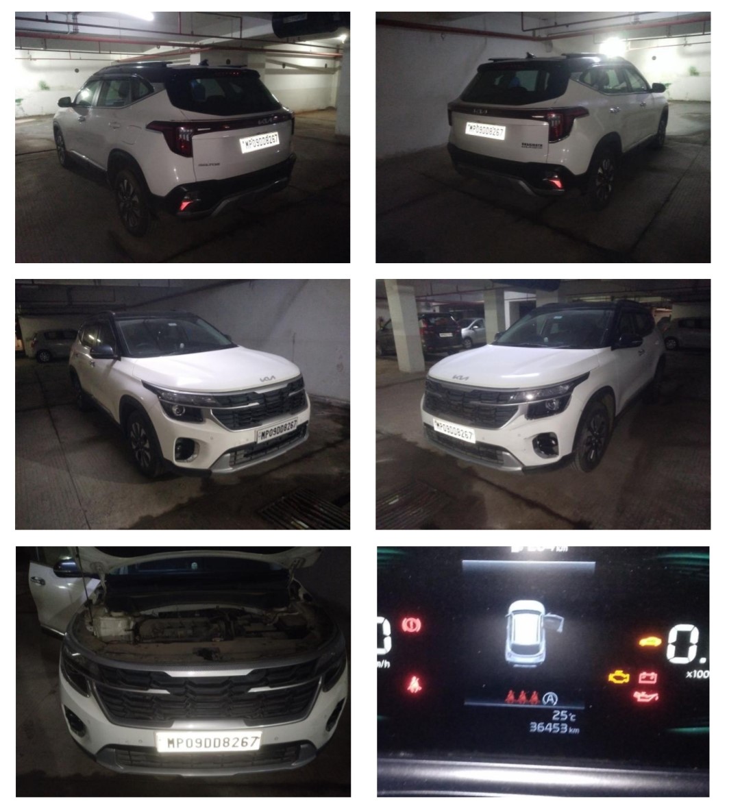 2023 Kia Seltos HTK SUV 36453 km 3 years for sale in Bank Of India Zonal Office Parking Indore — photo 2