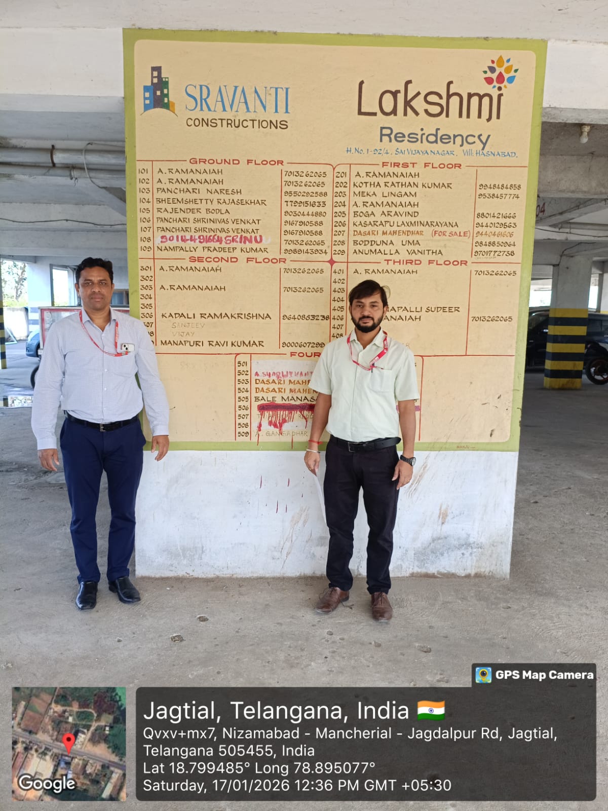 2 BHK Flat for sale in LAKSHMI RESIDENCY, JAGTIAL Jagtial