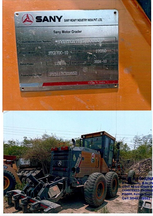 SANY-STG170-C MOTOR GRADER for sale in KURNOOL Kurnool — photo 1