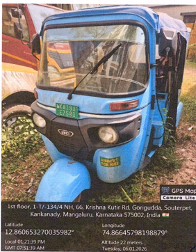 Vehicle- Bajaj REE TEC 9.0 Three Wheeler with Reg No KA 19 AE 7580 for sale in MANGALURU Mangaluru — photo 3