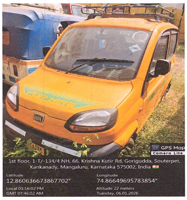 2024 Bajaj Auto Qute CNG Passenger 19468 km 2 years for sale in Mathashree Associates, Gorigudda, National Highway 66, Mangalore 575 002 Mangaluru — photo 1