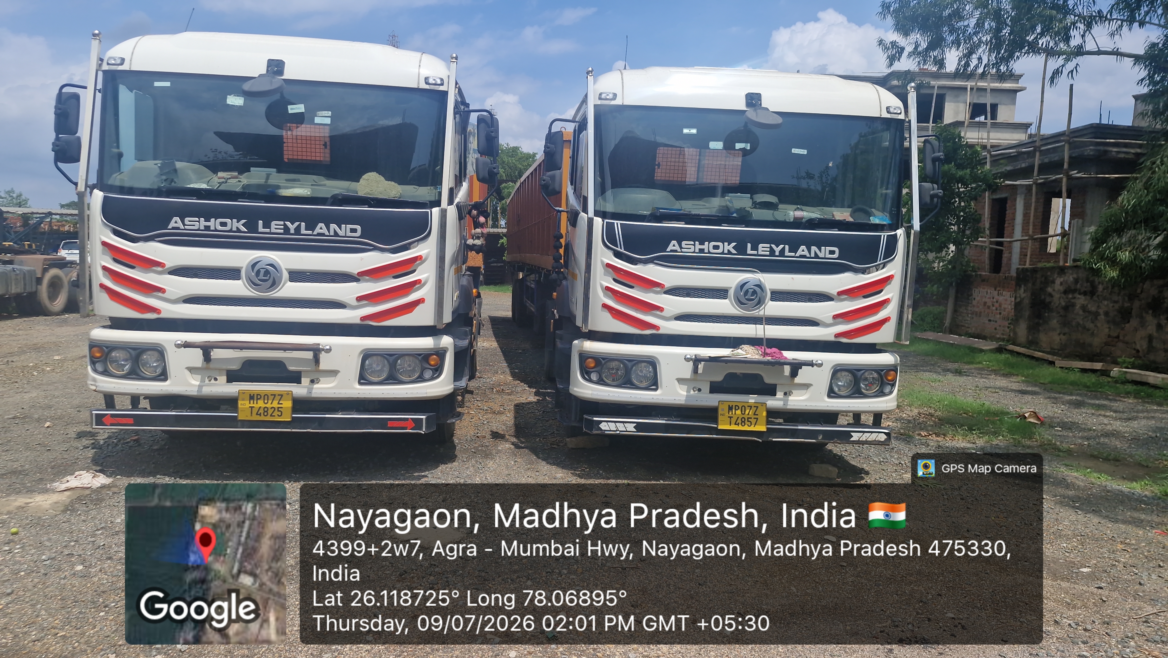 Commercial Vehicle Truck No. MP07ZT4857 (Ashok Leyland) for sale in Gwalior (M.P.) Gwalior — photo 2