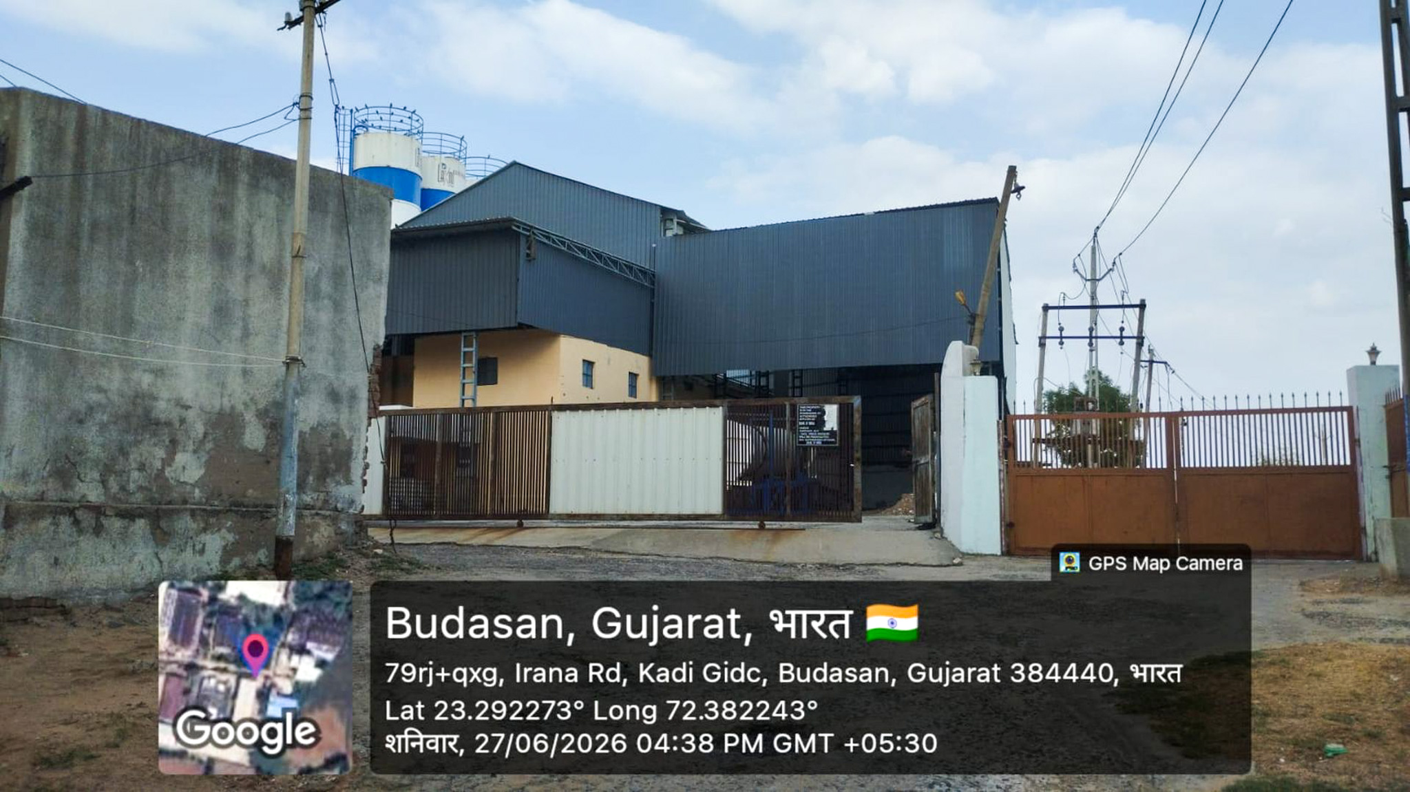 Industrial Plot with Factory Building for sale in VILLAGE BUDASAN, KADI, MEHSANA Kadi — photo 21