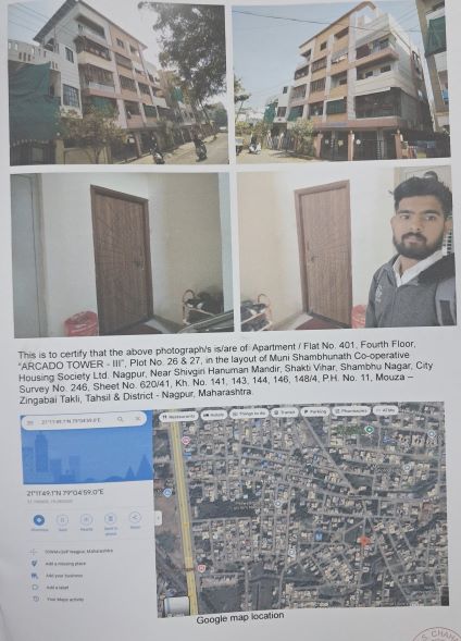 Flat for sale in ARCADO TOWER III, NEAR SHIVGIRI HANUMAN MANDIR, SHAKTI VIHAR, SHAMBHU NAGAR Nagpur — photo 1