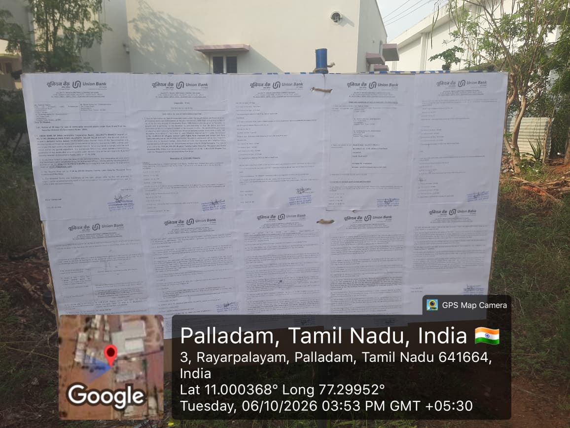 1631 square feet Plot for sale in Rayarpalayam Palladam — photo 2