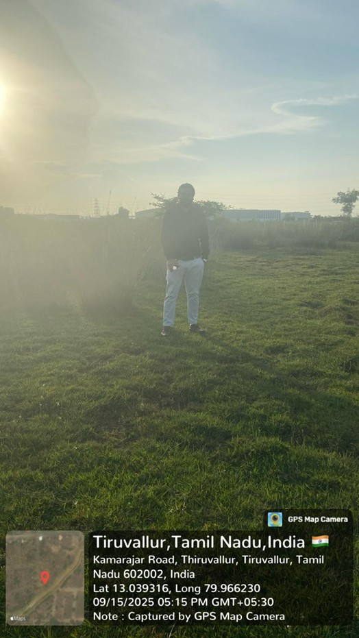 2646 square feet Plot for sale in Plot No 311 SREE GAYATHRI NAGAR layout in Paparmbakkam Village Tiruvallur Taluk Kakkalur — photo 2