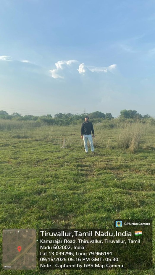 2646 square feet Plot for sale in Plot No 311 SREE GAYATHRI NAGAR layout in Paparmbakkam Village Tiruvallur Taluk Kakkalur — photo 4