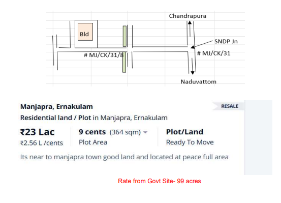 69 square meter Individual House for sale in MANJAPPRA VILLAGE Kalady — photo 3