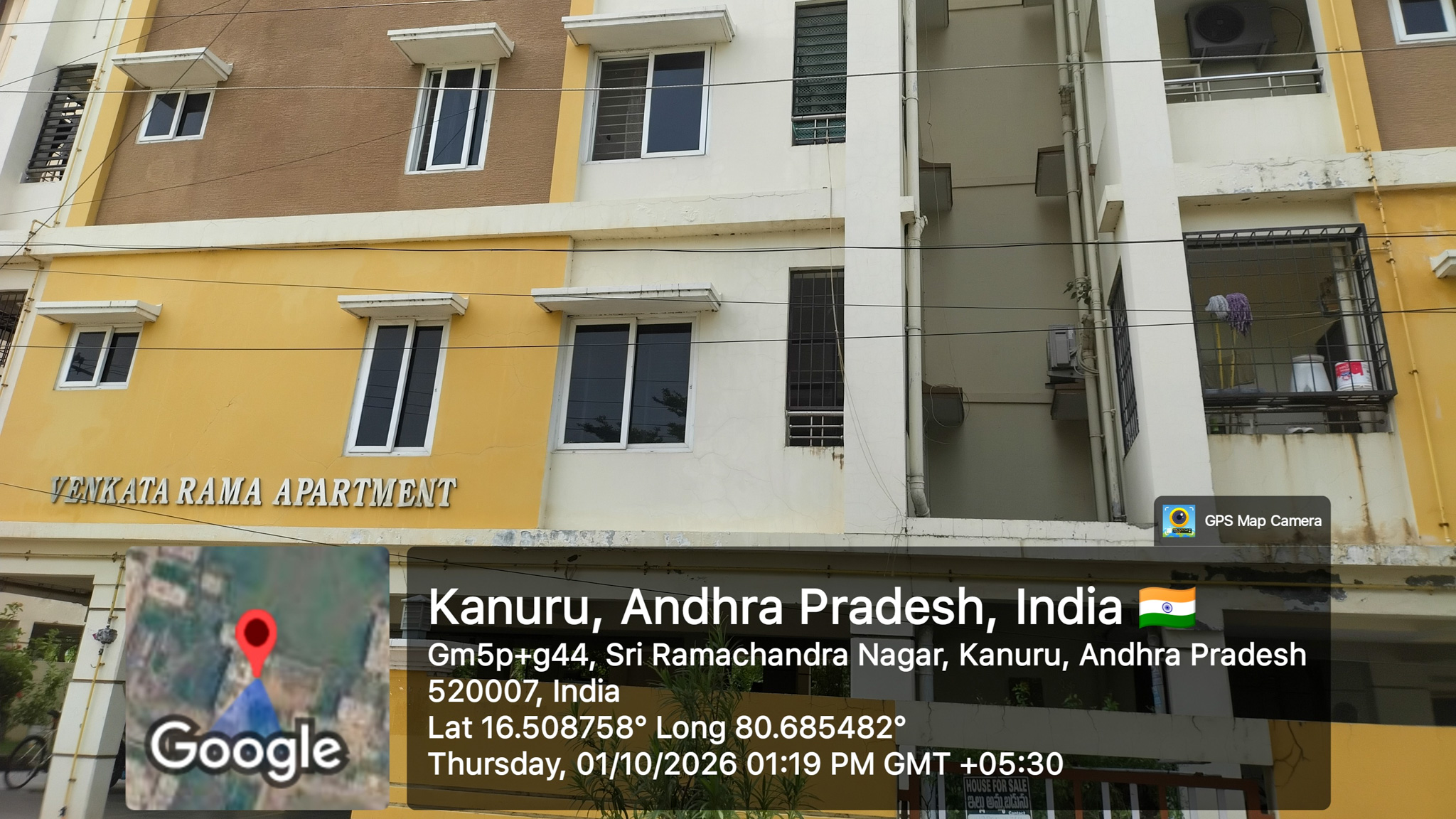 2 BHK Flat for sale in VENKATA RAMA APARTMENT, MURALI NAGAR Vijayawada — photo 1