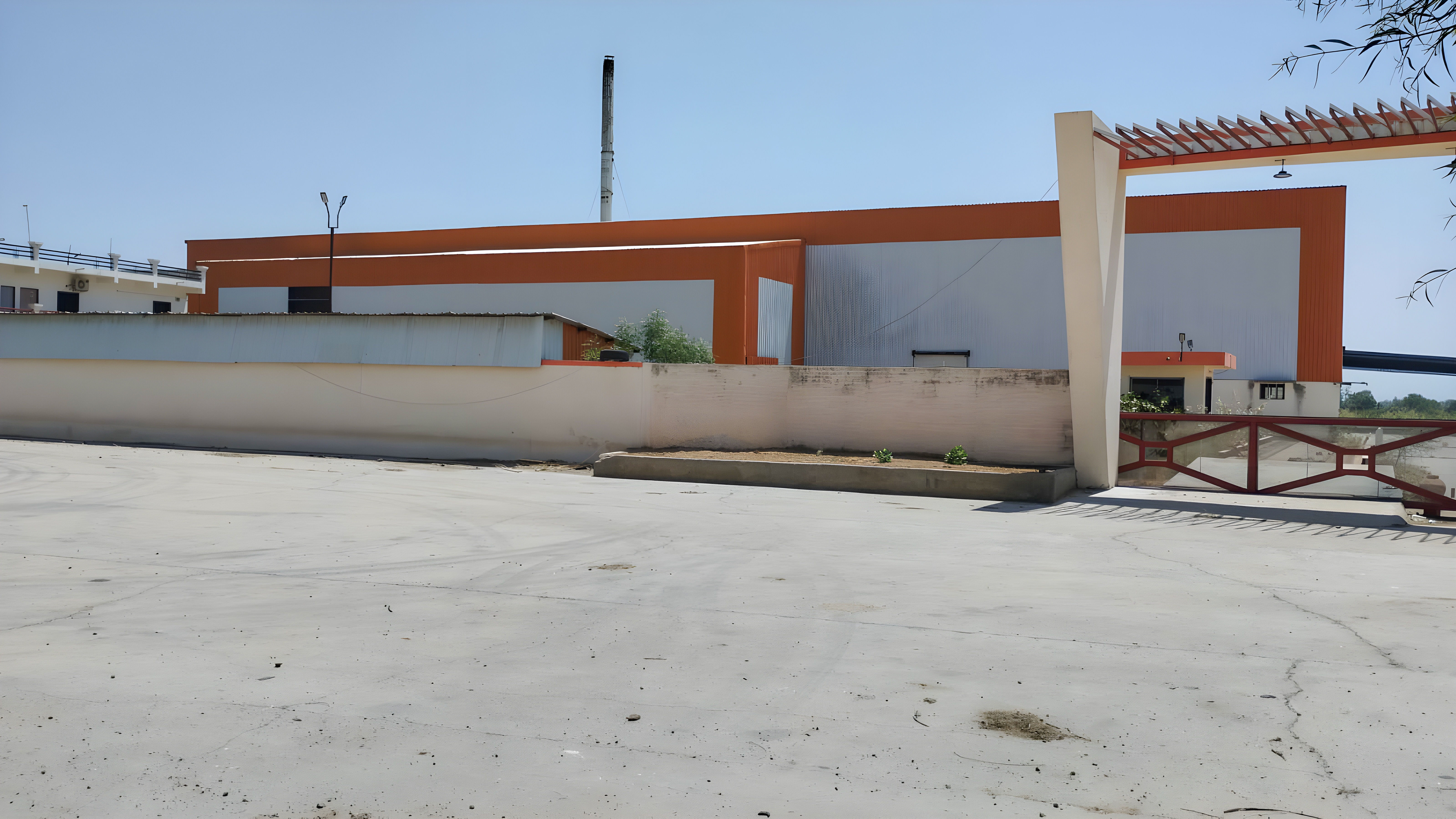 30655 square meter Industrial Plot with Factory Building for sale in Chora, Deesa Dhanera