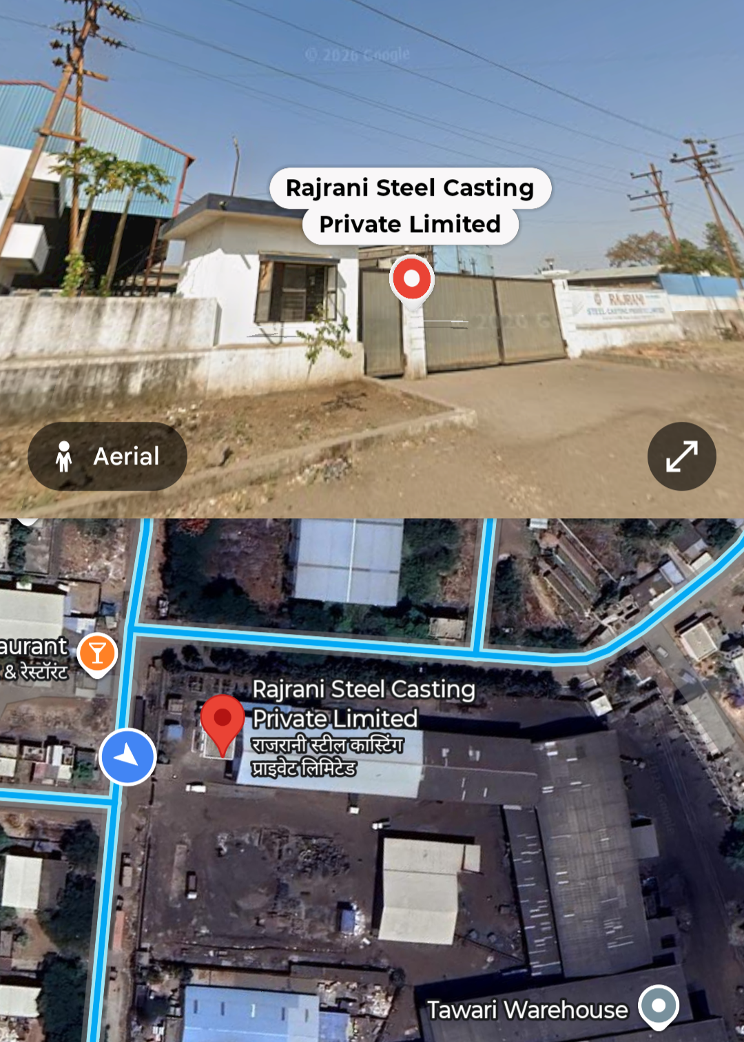 3522 square meter Industrial Plot with Factory Building for sale in Sinnar