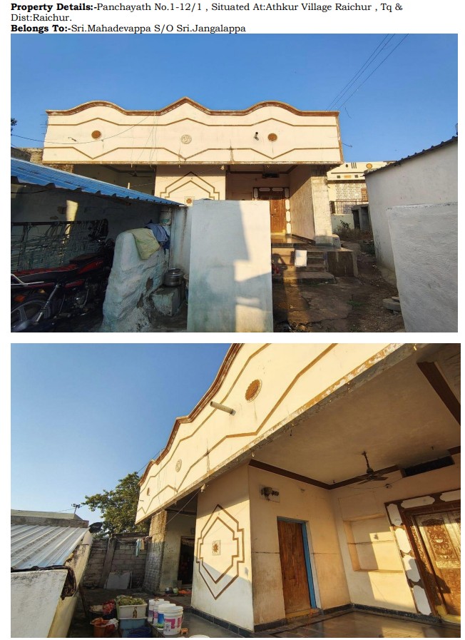 1440 square feet Individual House for sale in ATHAKUR Raichur