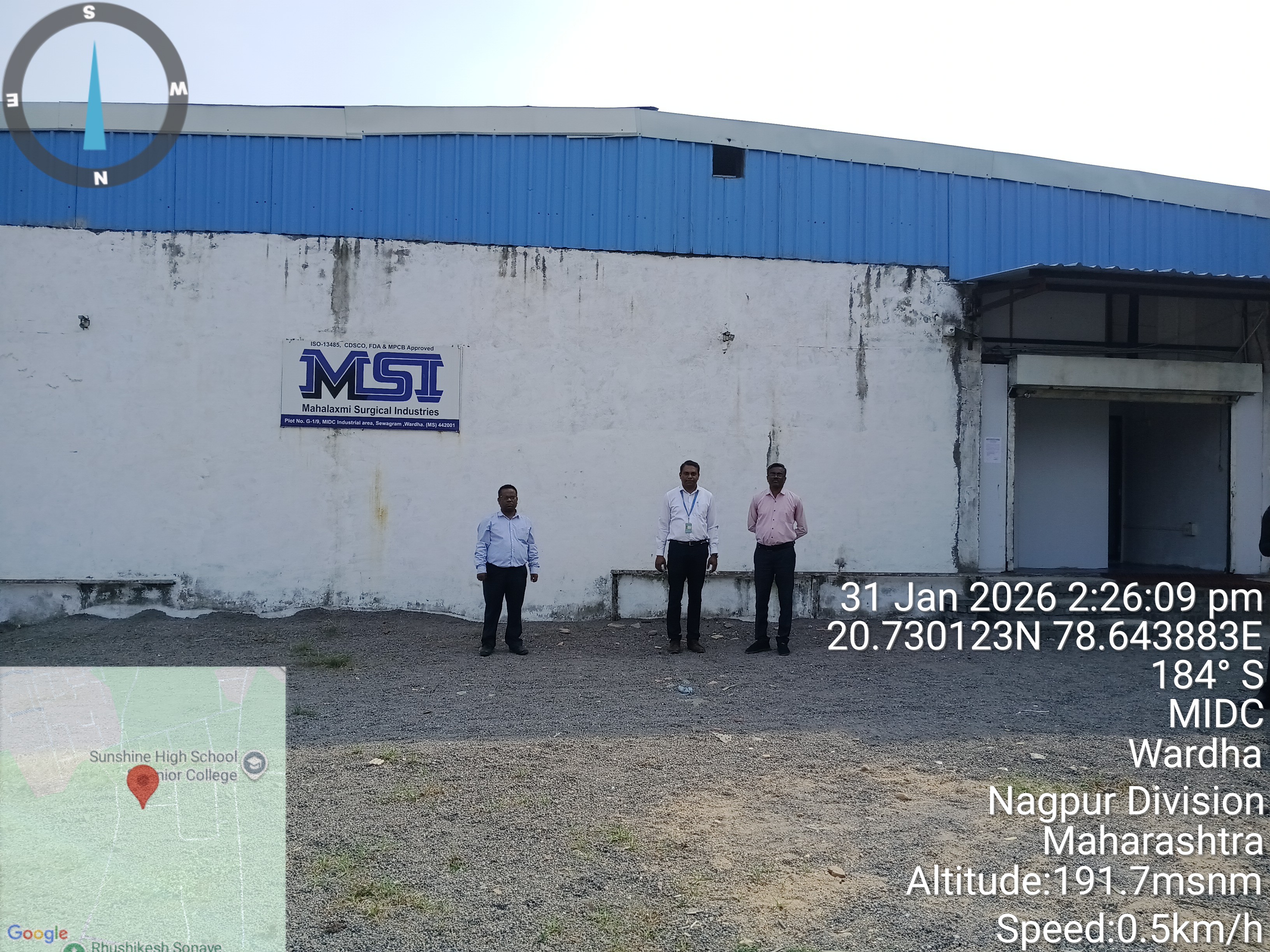 759 square meter Industrial Plot with Factory Building for sale in WARDHA Deoli