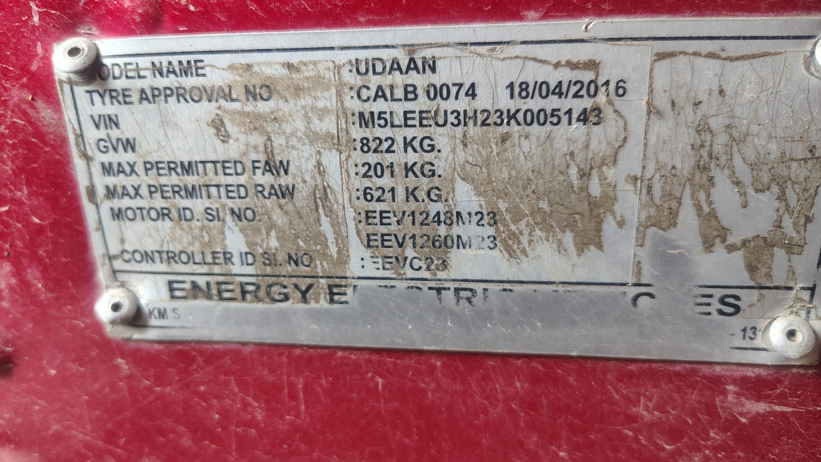 2023 ENERGY ELECTRIC VEHICLES UDAAN 3-Seater / Electric Passenger E-rickshaw 1500 km 2 years for sale in NA Beawar — photo 4