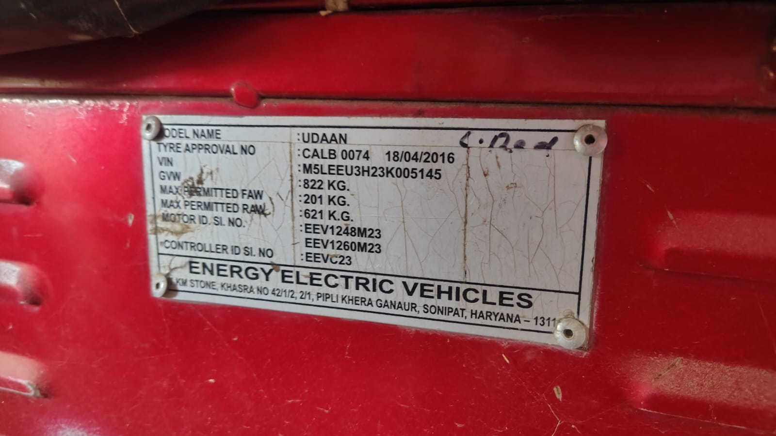 2025 ENERGY ELECTRIC VEHICLES UDAAN 3-Seater / Electric Passenger E-rickshaw 1500 km 1 year for sale in NA Bangur Nagar — photo 3