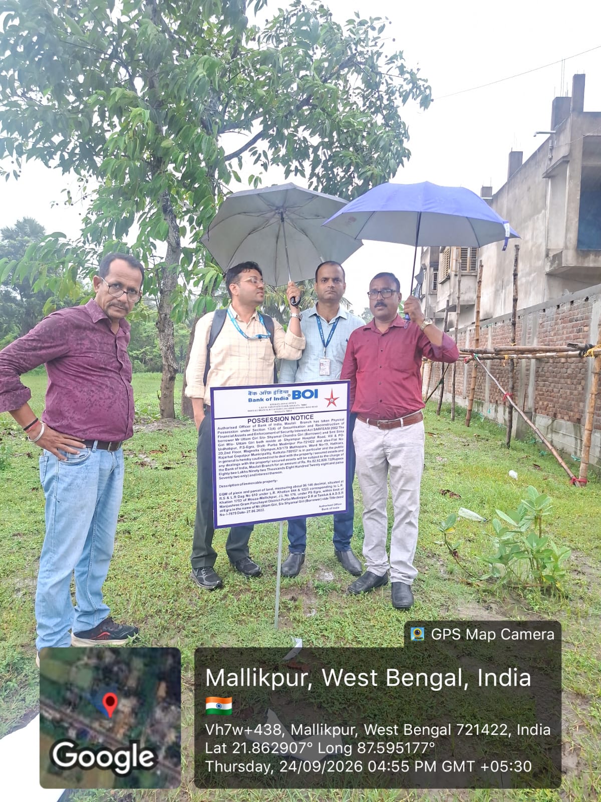 Plot for sale in EGRA Basudebpur Purba Medinipur