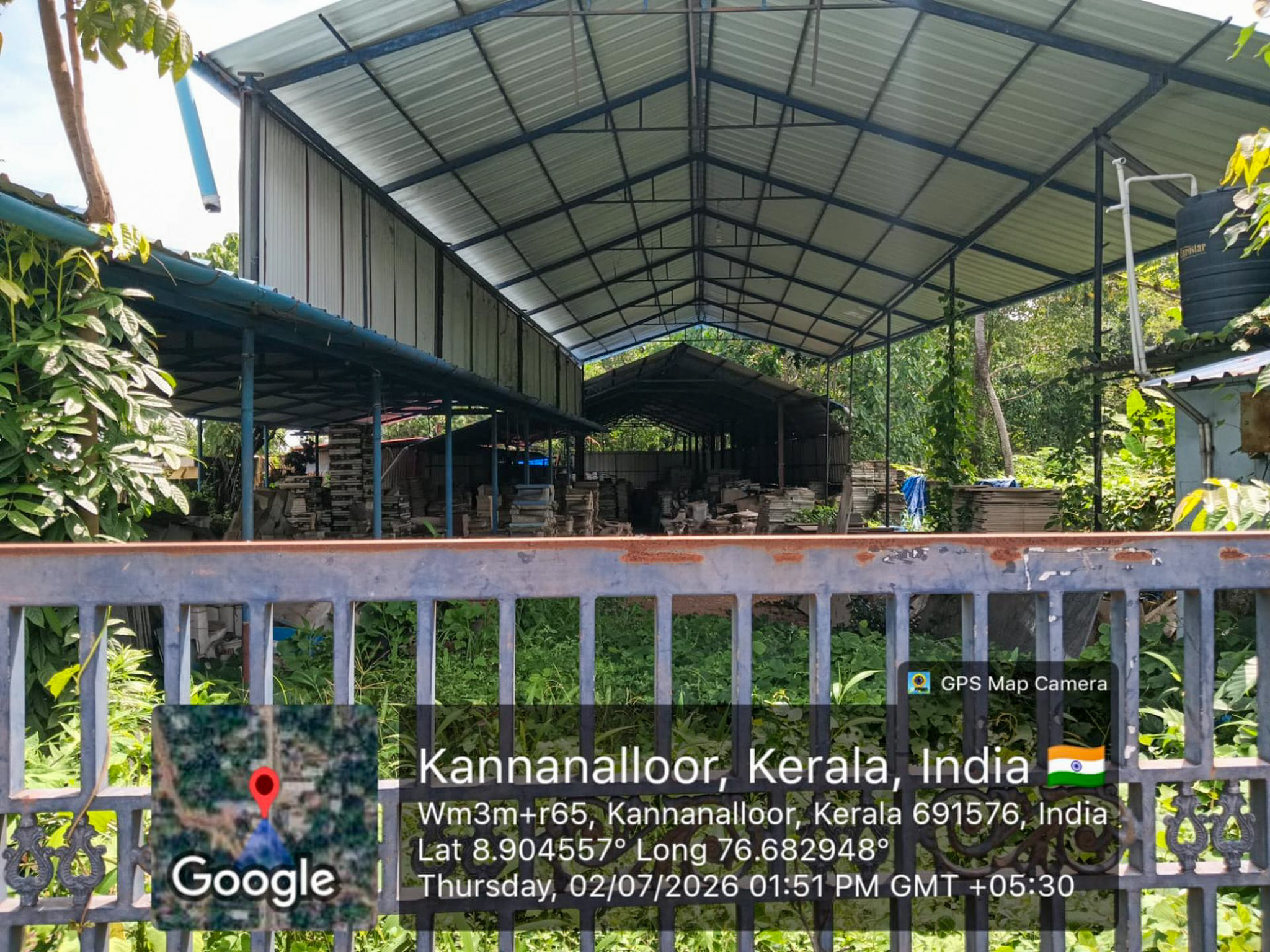 645 square feet Industrial Shed for sale in Kannanalloor Adichanalloor