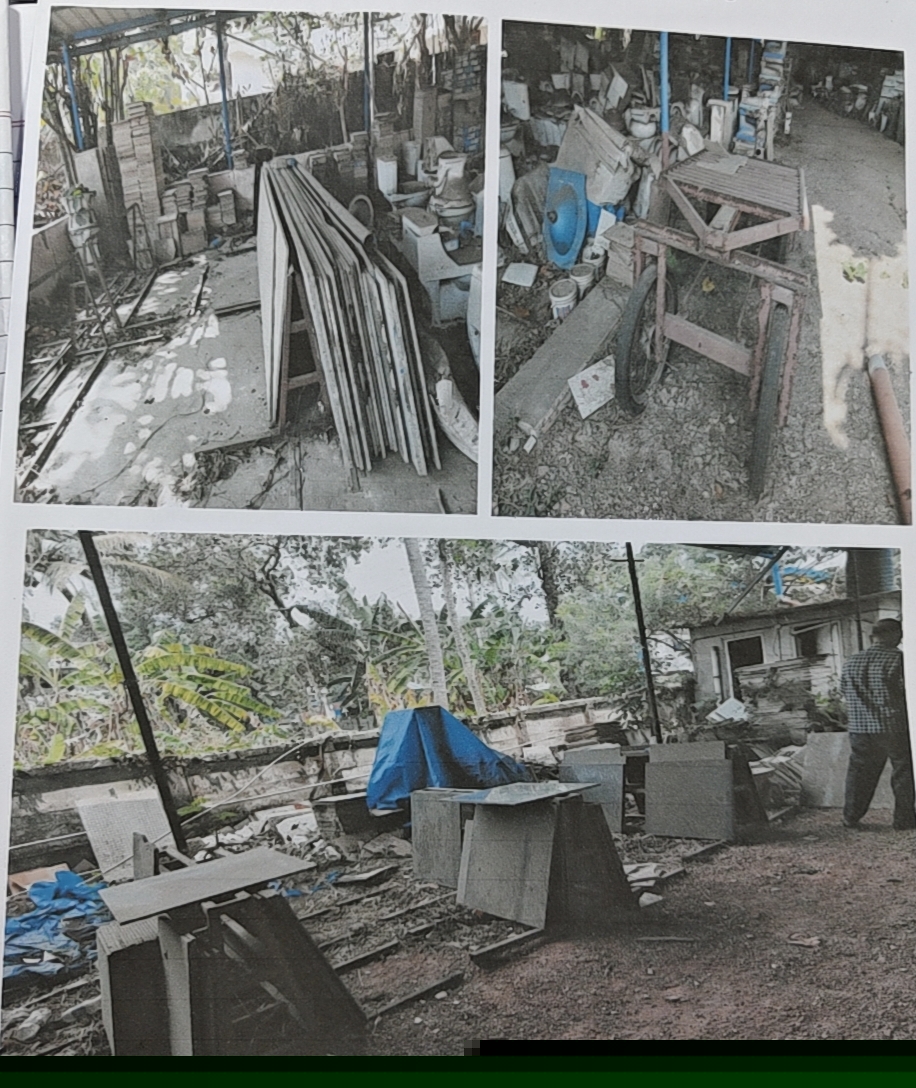 Stock of Tiles and sanitaries for sale in Kannanalloor Thrikkovilvattom