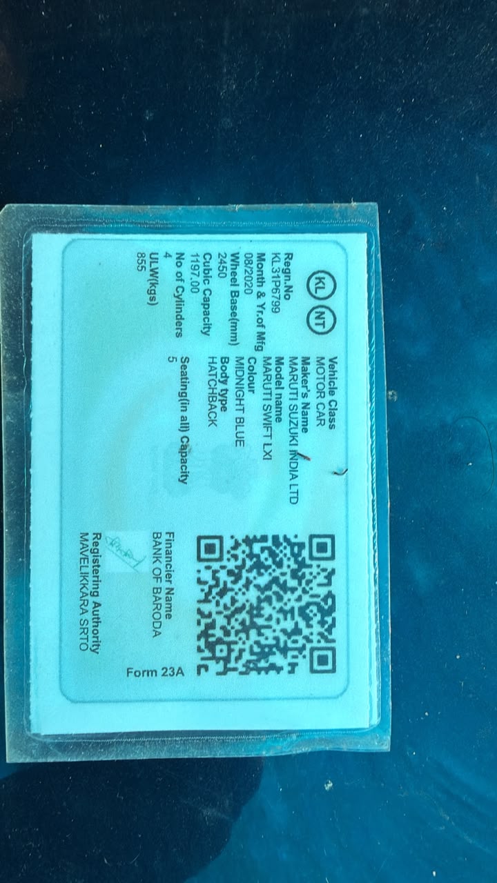2020 Maruti Suzuki Dzire LXi Compact sedan 44523 km 6 years for sale in Mithun Haripad — photo 2