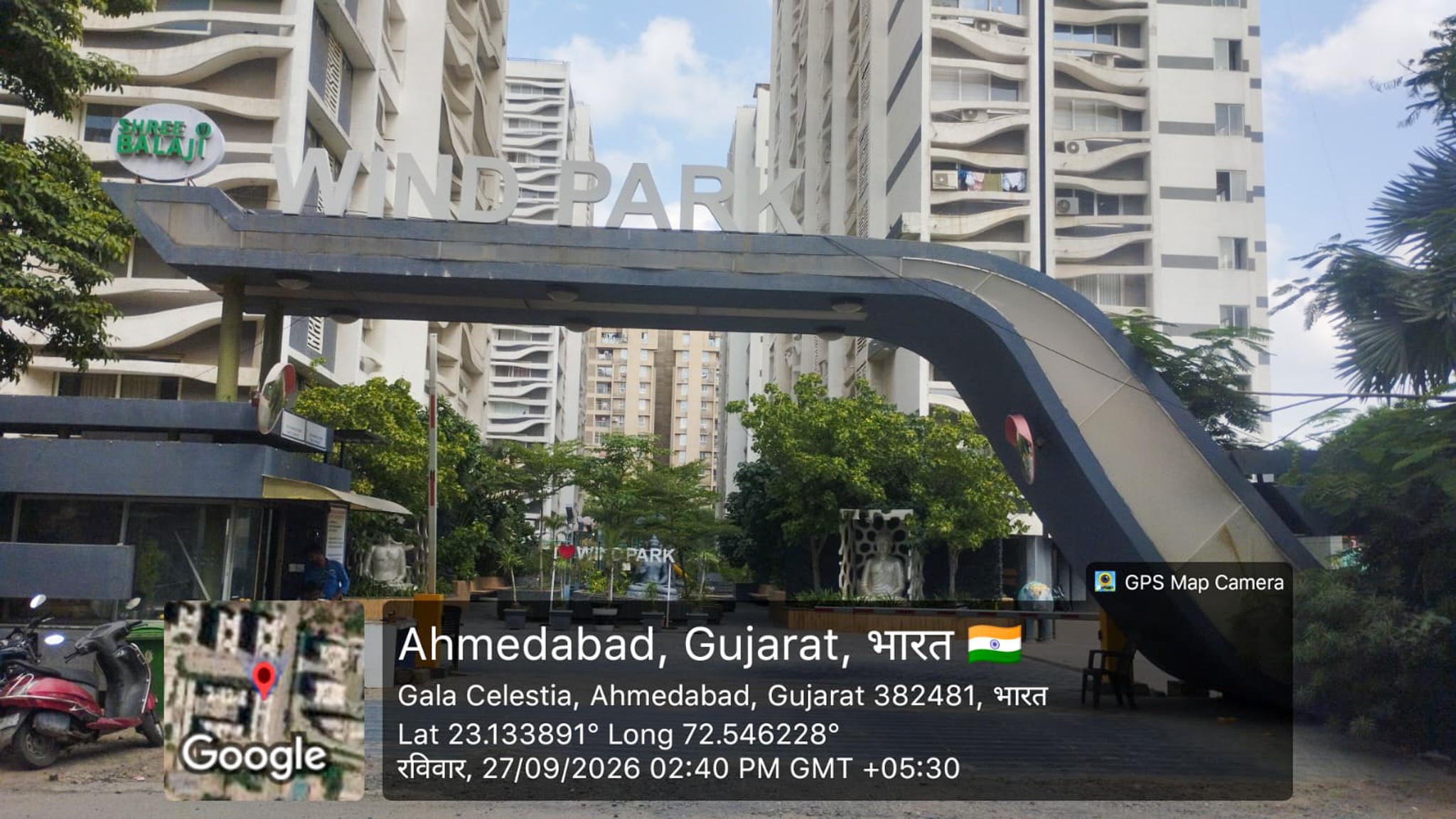3 BHK Flat for sale in SHREE BALAJI WIND PARK, Shree Balaji Wind Park, Vaishnodevi Circle Gandhinagar. — photo 1