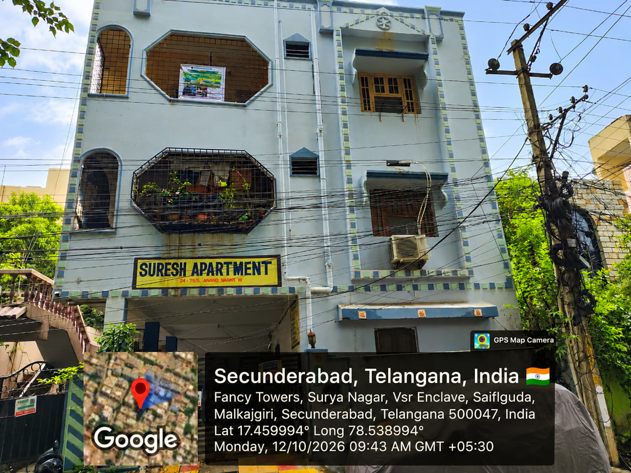 2 BHK Flat for sale in SURESH APARTMENT, Anand bagh Malkangiri Secunderabad