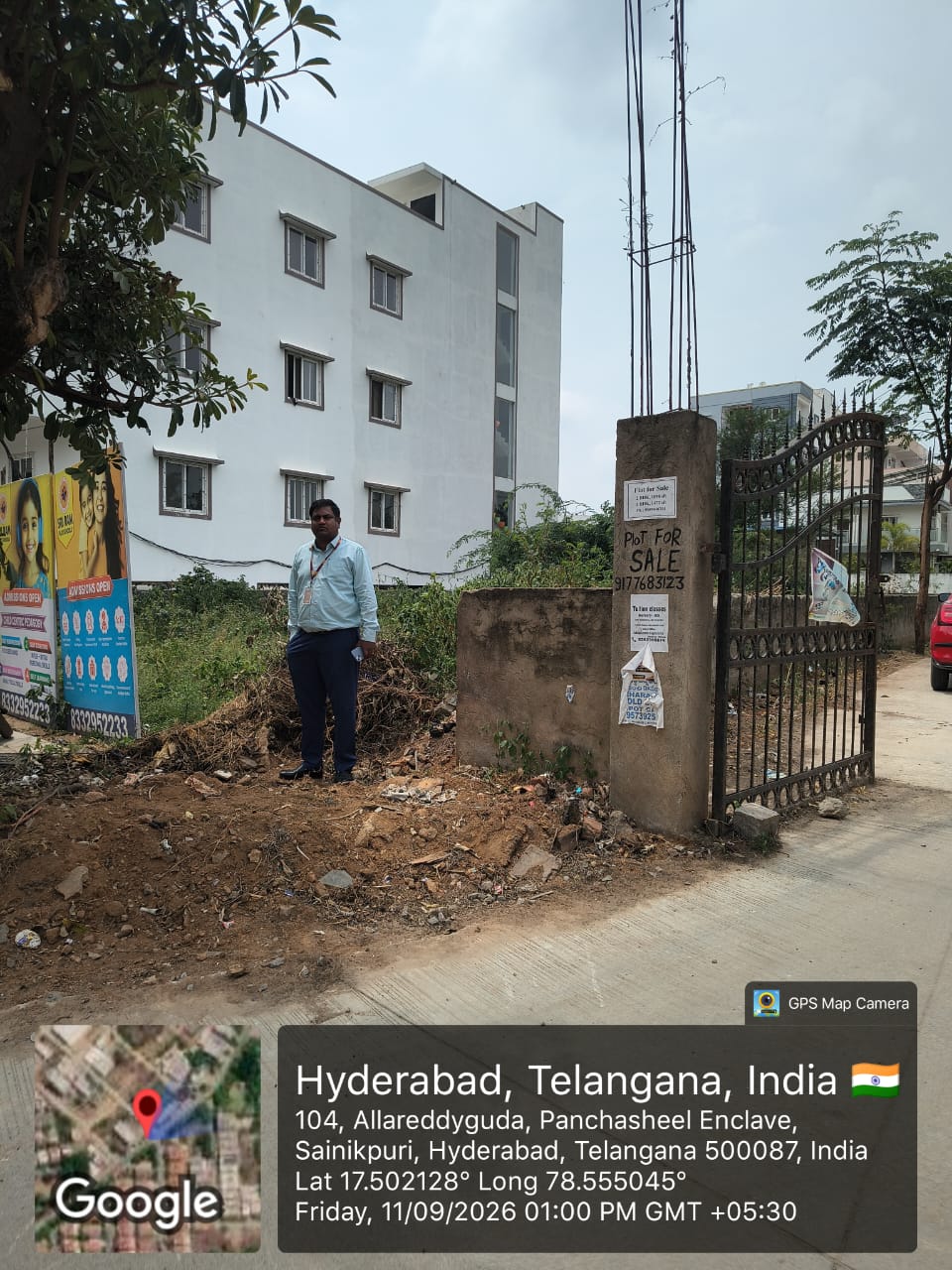 385 square yard Plot for sale in Meherbaba Colony Secunderabad — photo 1